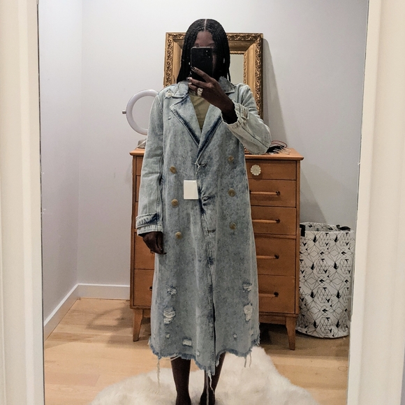 Denim x Alexander Wang Trench Coat - Picture 9 of 9